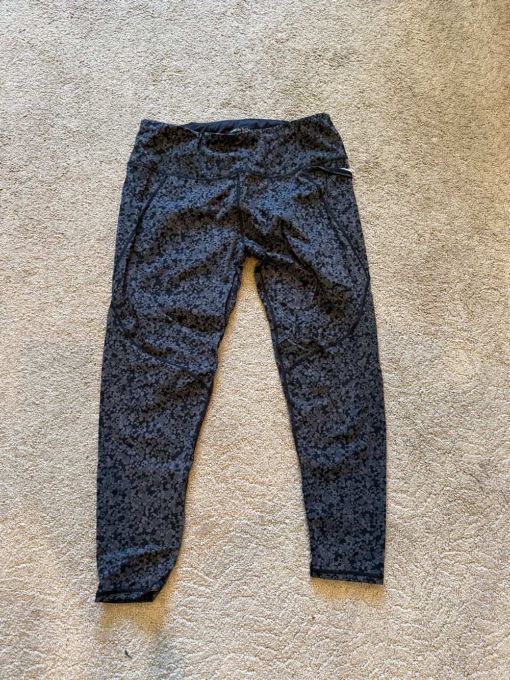 Sweaty Betty Power Leggings L black & gray geometric pattern